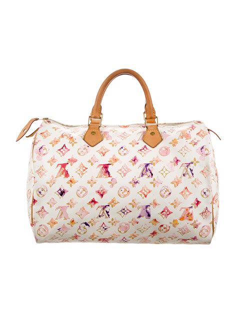 lv watercolor speedy 35|louis vuitton aquarelle speedy 35 review.